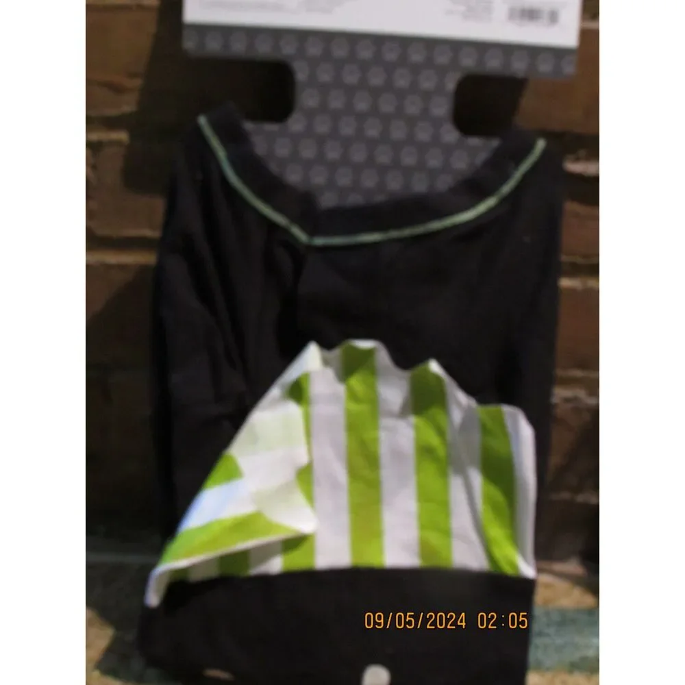 DOG PET HALLOWEEN COSTUME SZ L UP TO 90LBS PIRATE TRICK ARRR TREAT GLOW IN DARK